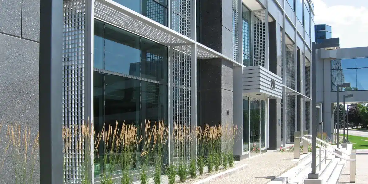 Building Facade With Grasses